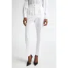 Dolce & Gabbana Dolce&gabbana Brocade Skinny Pants In W0800 Bianco Ottico