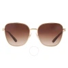 DOLCE & GABBANA DOLCE AND GABBANA BROWN GRADIENT BUTTERFLY LADIES SUNGLASSES DG2293 02/13 56