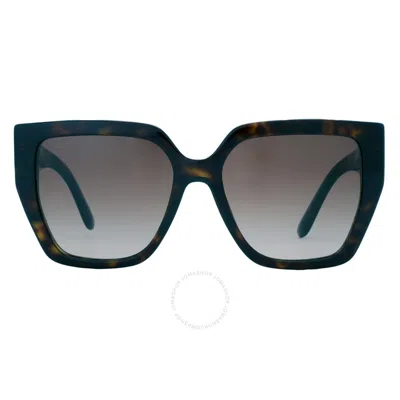 Dolce & Gabbana Dolce And Gabbana Brown Gradient Butterfly Ladies Sunglasses Dg4438 502/13 55 In Black