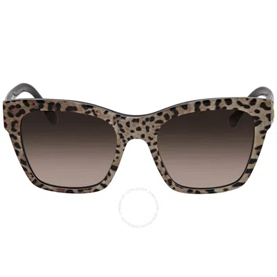 Dolce & Gabbana Dolce And Gabbana Brown Gradient Square Ladies Sunglasses Dg4384 316313 53