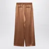 Dolce & Gabbana Brown Silk Pyjama Trousers