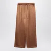 Dolce & Gabbana Dolce&gabbana Brown Silk Pyjama Trousers