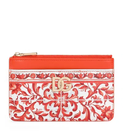 Dolce & Gabbana Dolce&gabbana Calfskin Majolica Card Holder