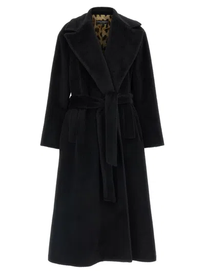 Dolce & Gabbana Dolce&gabbana 'cappotto Cintura In Vita' Coat In Black