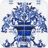Dolce & Gabbana Dolce&gabbana Carretto Set Of 12 Reversible Paper Coasters In Navy