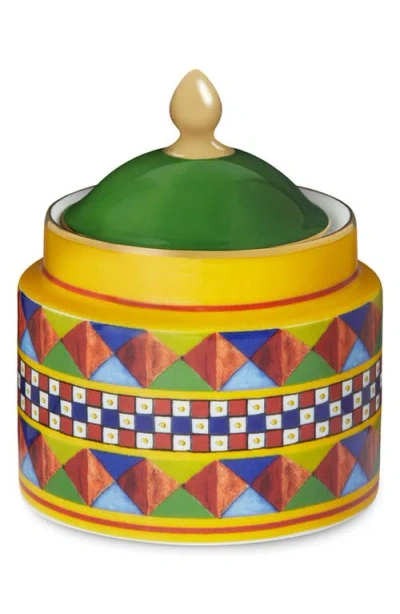 Dolce & Gabbana Dolce&gabbana Carretto Sugar Bowl & Lid In Medium Green