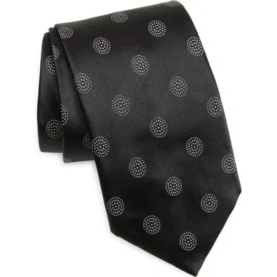 Dolce & Gabbana Dolce&gabbana Circle Silk Tie In N0004 Black/white