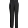 Dolce & Gabbana Dark Grey Wool Blend Pant In N0000 Nero