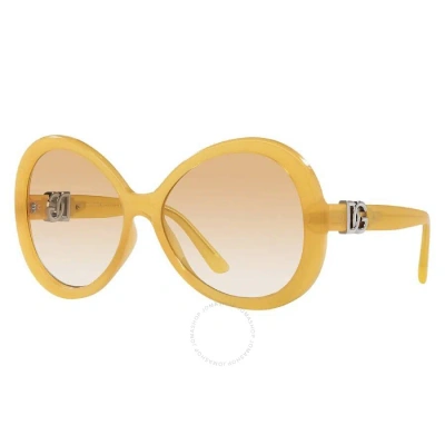 Dolce & Gabbana Dolce And Gabbana Clear Gradient Yellow Oval Ladies Sunglasses Dg6194u 32832q 60