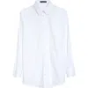 Dolce & Gabbana Dolce&gabbana Cordonetto Lace Detail Poplin Button-up Shirt In W0800 Bianco Ottico