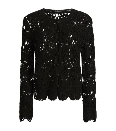Dolce & Gabbana Dolce&gabbana Cotton Crochet Cardigan