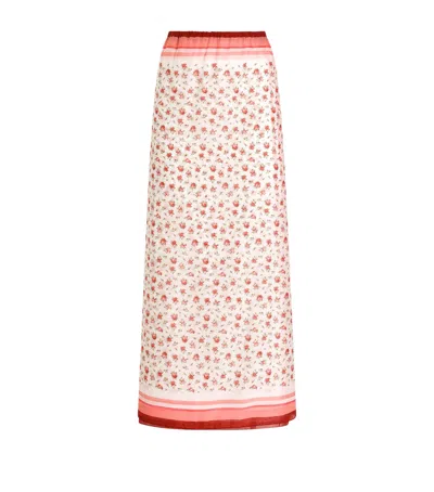 Dolce & Gabbana Dolce&gabbana Cotton Floral Pareo Maxi Skirt