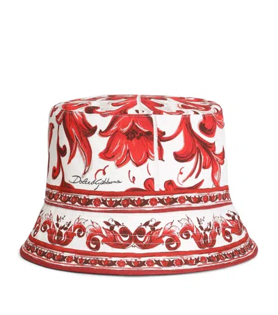 Dolce & Gabbana Dolce&gabbana Cotton Printed Bucket Hat In Multi