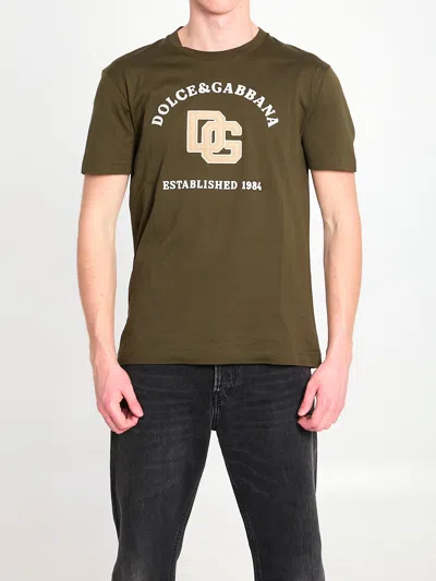 Dolce & Gabbana Dolce&gabbana Cotton T-shirt In Green