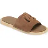 Dolce & Gabbana Dolce&gabbana Crosta Slide Sandal In 80024-nocciola