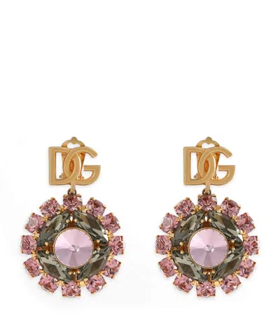 Dolce & Gabbana Dolce&gabbana Crystal Dg Logo Clip-on Earrings