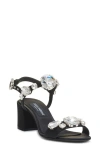 Dolce & Gabbana Keira 60 Embellished Satin Sandals In Nero/crystal