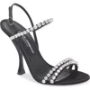 Dolce & Gabbana Dolce&gabbana Crystal Strap Sandal In Black