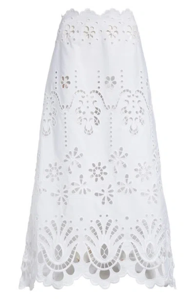 DOLCE & GABBANA DOLCE&GABBANA CUTWORK EMBROIDERY A-LINE SKIRT
