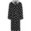 Dolce & Gabbana Dolce&gabbana D&g Logo Hooded Cotton Terry Cloth Robe In Oxford