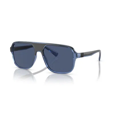 Dolce & Gabbana Dolce And Gabbana Dark Blue Navigator Men's Sunglasses Dg6134 325880 57