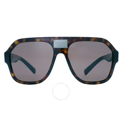 Dolce & Gabbana Dolce And Gabbana Dark Brown Navigator Men's Sunglasses Dg4433 502/73 58