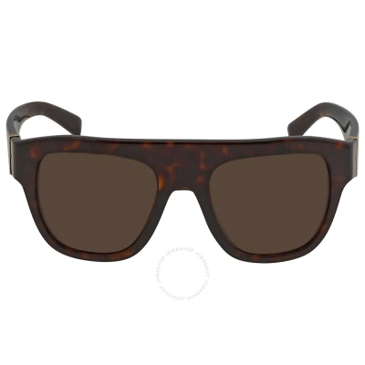 Dolce & Gabbana Dolce And Gabbana Dark Brown Square Ladies Sunglasses Dg4398 502/73 54 In Brown / Dark