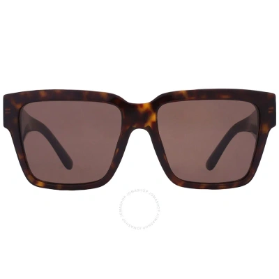 Dolce & Gabbana Dolce And Gabbana Dark Brown Square Ladies Sunglasses Dg4436 502/73 55 In Brown / Dark