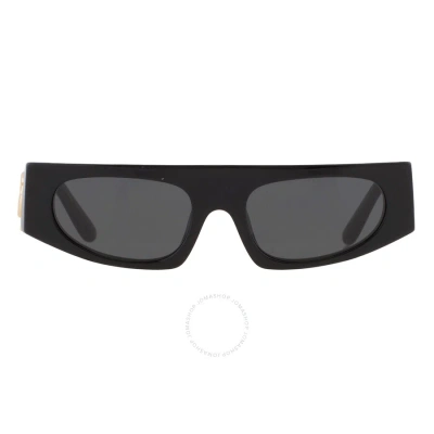 Dolce & Gabbana Dolce And Gabbana Dark Grey Browline Ladies Sunglasses Dg4411 501/87 54 In Black