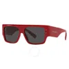 Dolce & Gabbana Dg4459 Square-frame Acetate Sunglasses In Red   /   Red. / Dark / Grey