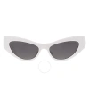 DOLCE & GABBANA DOLCE AND GABBANA DARK GREY CAT EYE LADIES SUNGLASSES DG4450F 331287 52