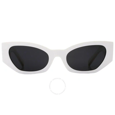 Dolce & Gabbana Dolce And Gabbana Dark Grey Cat Eye Ladies Sunglasses Dg6186 331287 52 In Dark / Grey / White