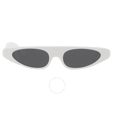 Dolce & Gabbana Dolce And Gabbana Dark Grey Irregular Ladies Sunglasses Dg4442 331287 52 In Dark / Grey / White