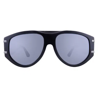 Dolce & Gabbana Dolce And Gabbana Dark Grey Mirror Pilot Ladies Sunglasses Dg4499 501/6g 57 In Black