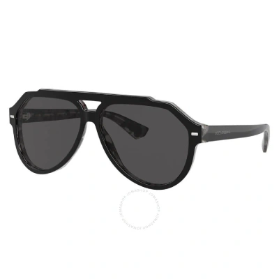 Dolce & Gabbana Sonnenbrille Mit Rundem Gestell In Black