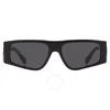 Dolce & Gabbana Dolce And Gabbana Dark Grey Rectangular Men's Sunglasses Dg4453 501/87 55 In Black / Dark / Grey