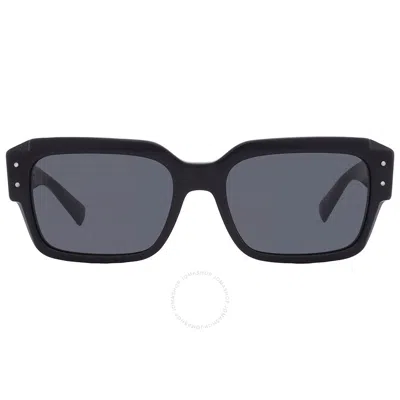 Dolce & Gabbana Dolce And Gabbana Dark Grey Sport Men's Sunglasses Dg4460 501/87 56 In Black