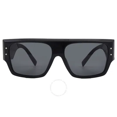 Dolce & Gabbana Dolce And Gabbana Dark Grey Square Ladies Sunglasses Dg4459 501/87 56 In Black