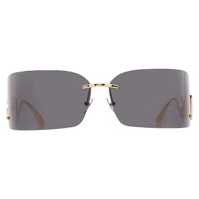 Dolce & Gabbana Dolce And Gabbana Dark Grey Wrap Ladies Sunglasses Dg2319 02/87 79 In Gray