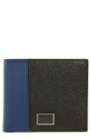 Dolce & Gabbana Bi-fold Wallets Dauphine Style In 8f701 Nero/blu Notte