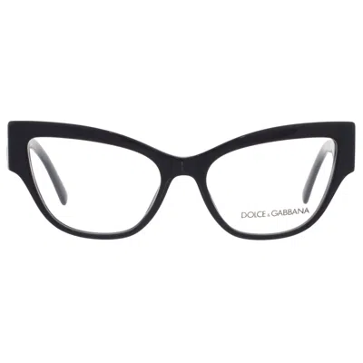 Dolce & Gabbana Dolce And Gabbana Demo Cat Eye Ladies Eyeglasses Dg3378 501 55 In Black