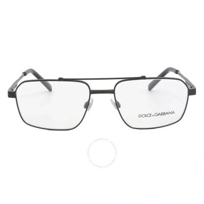 Dolce & Gabbana Dolce And Gabbana Demo Navigator Men's Eyeglasses Dg1345 1106 56 In N/a