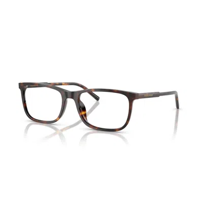 Dolce & Gabbana Dolce And Gabbana Demo Rectangular Men's Eyeglasses Dg3427 502 55 In Blue