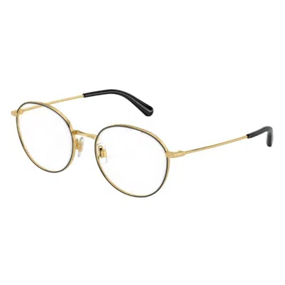 Dolce & Gabbana Dolce And Gabbana Demo Round Ladies Eyeglasses Dg1322 1334 53 In Gold