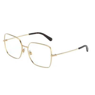 Dolce & Gabbana Dolce And Gabbana Demo Square Ladies Eyeglasses Dg1323 02 54 In Gold