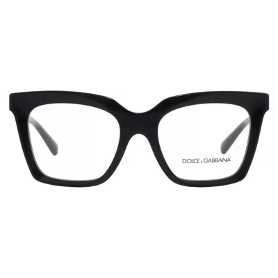 Dolce & Gabbana Dolce And Gabbana Demo Square Ladies Eyeglasses Dg3417 501 54 In Black