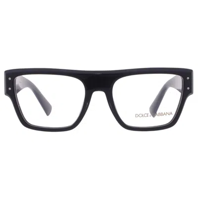 Dolce & Gabbana Dolce And Gabbana Demo Square Men's Eyeglasses Dg3384 501 54 In Yellow