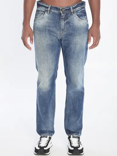 Dolce & Gabbana Dolce&gabbana Denim Pants With Plaque