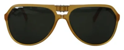 Pre-owned Dolce & Gabbana Dolce&gabbana Dg 4196 Women Yellow Sunglasses Acetate Aviator Folding Eyeglasses In Black
