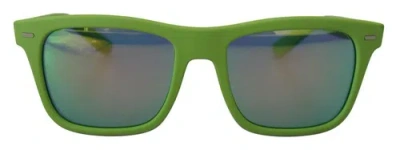 Pre-owned Dolce & Gabbana Dolce&gabbana Dg 6095 Women Acid Green Sunglasses Polycarbonate Casual Eyewear In Blue